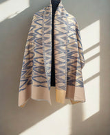 Ikat zari stole