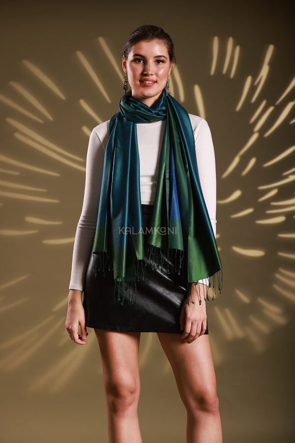 Ombre silk stole