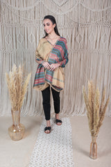 Trendy multi-color stripes with beige color