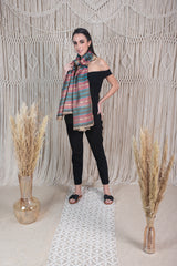Trendy multi-color stripes with beige color