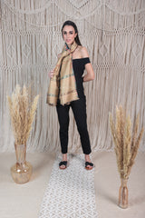 Trendy multi-color stripes with beige color