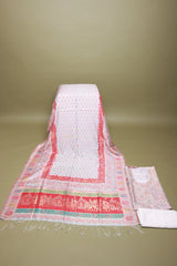 Silk leaf design with baraat border suit